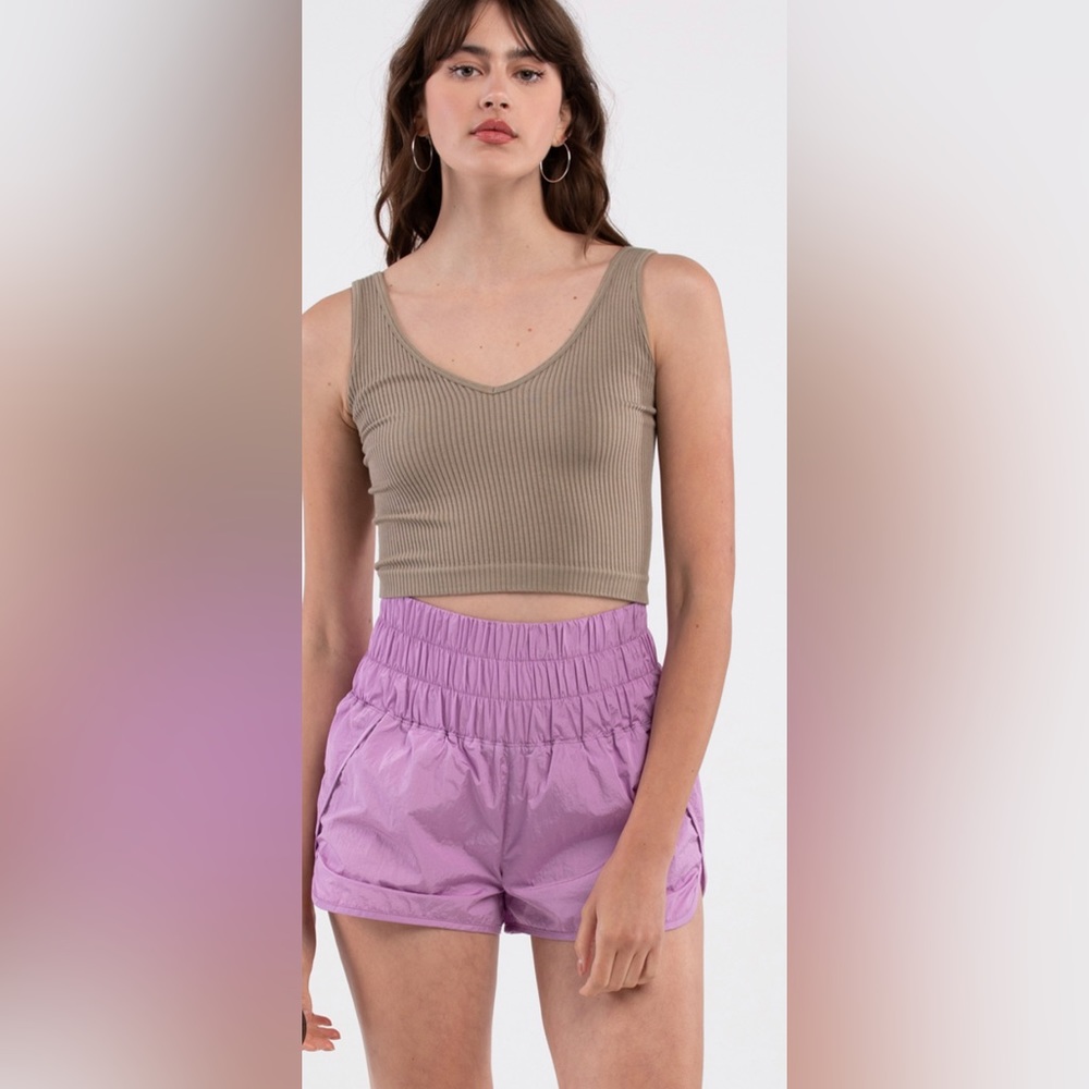 Free People, shorts, light purple, size small.